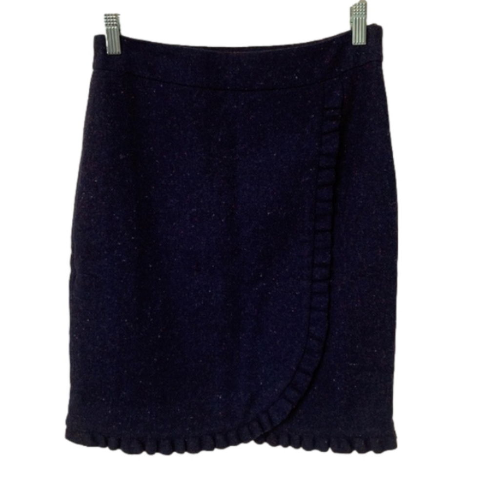 NWT Talbots 2P Navy Wool Skirt